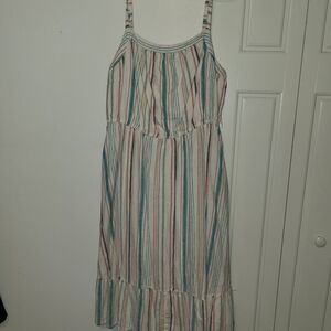 Lane Bryant Striped Midi Dress - Multicolor